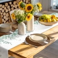 thumbnail image 4 of Brown White Stripe Round Placemats Set of 2 for Dinning Tables,Heat-proof Braided Table Mats 15 Inch,Modern Rustic Vertical Striped Washable Place Mat for Kitchen Restaurant Party Decor Table Setting, 4 of 9