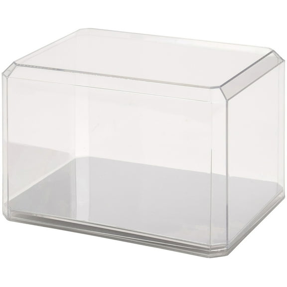 Pioneer Plastics 865CD Clear Plastic Mini Helmet Display Cases (Mirrored), 8" W x 6" D x 5" H