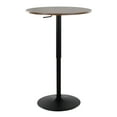 thumbnail image 4 of Porch & Den  Bixby Adjustable Bar Table Black/Chrome Chrome Finish, 4 of 5