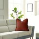 thumbnail image 3 of Juego de 2 fundas de almohada de 18 x 18 pulgadas con borde de borlas para sala de estar de estilo rústico, algodón suave y lino acogedor, funda de almohada beige con flecos, 3 of 5