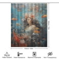 thumbnail image 2 of Mermaid Glitter Fish Scale Girls Waterproof Polyester Quick-Drying Shower Curtain for Bathroom with 12 Hooks, 2 of 6