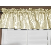 pintuck taffeta window valance 52 wide ivory