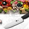thumbnail image 6 of Ceramic Knife Set Kitchen Chefs Black Cutting Knife Kit Fruit Paring Knife with Covers Utility Knife Cooking Cutter for Cutting Meat Vegetable Fish, 6 of 8