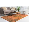 thumbnail image 2 of Unique Loom 3127251 7 x 10 ft. Ivy Jardin Rectangular Rug, Orange, 2 of 2