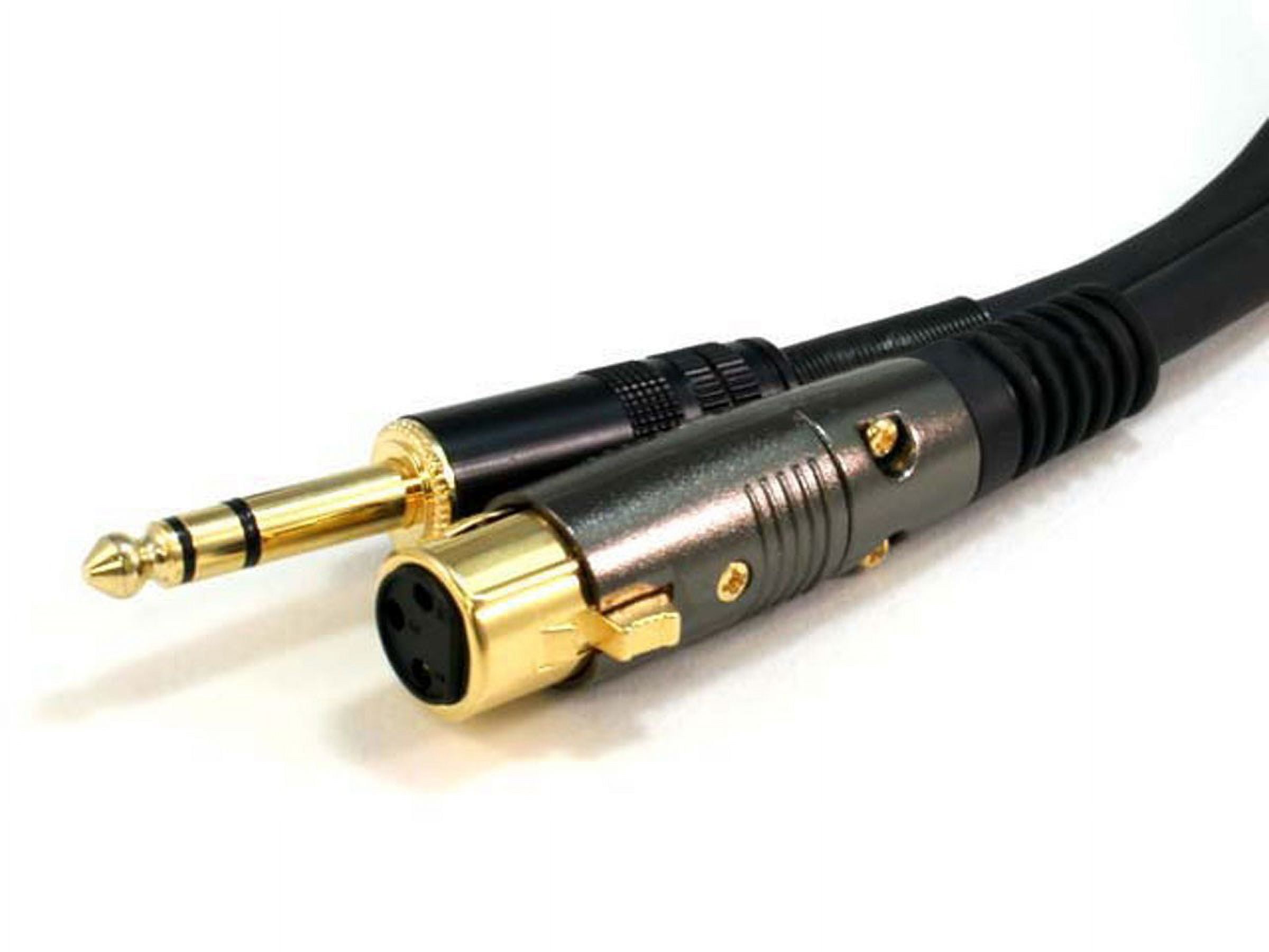 Monoprice XLR Female to 1/4in TRS Male Cable - 35 Feet | 16AWG, Gold Plated - Premier Series