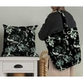 thumbnail image 5 of Soimoi Abstract Print,Cotton Poplin, Sewing Fabric Sold by The Yard 42 Inch Wide,Sewing Craft Quilting/Quilt Making Fabric, Black & Green, 5 of 6