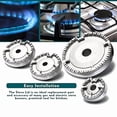 thumbnail image 2 of 8X Universal Burner Crown Flame Cap Oven Cooker Hob Gas for CDA,Flame Burner Cap Crown Fits All Between Sizes Flat, 2 of 5