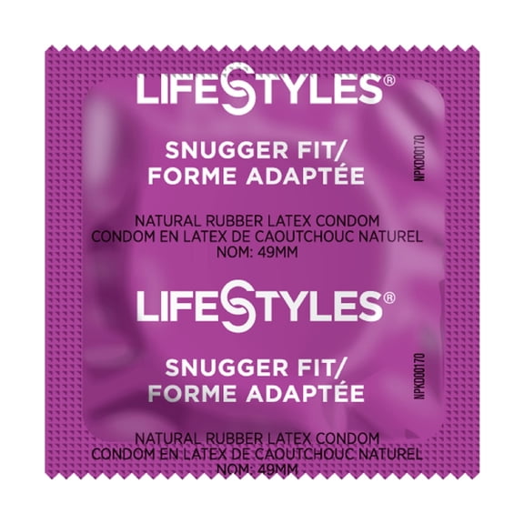 Lifestyles Snugger Fit Brass Lunamax Pocket Case, Closer Fitting Lubricated Latex Condoms-12 Count