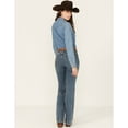 thumbnail image 2 of Wrangler Women's Retro Medium Wash High Rise Stretch Trouser Jeans - 112336738 25W x 34L, 2 of 3