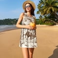 thumbnail image 3 of Fotbe Western Desert Cowboys2 Vestido de Verano sin Mangas para Mujer – Vestido Midi Línea A, Estilo Camiseta Floral, Vestido Playero Casual y Fluido, 3 of 7