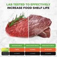 thumbnail image 5 of NutriChef Scelleuse sous Vide, Économiseur d'Aliments, Système de Scellage Automatique pour la Conservation des Aliments, Inclut Kit de Démarrage, Testé en Laboratoire, Modes Aliments Secs et Humides, Voyants Led, 12 Pouces, Noir, 5 of 5