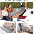 thumbnail image 6 of Japanese Floor Mattress Futon Mattress,4'' Thicken Daybed Futon Roll Up,Portable & Foldable Tatami Mat for Sofa Lounger Camping Dormitory Yoga Sleep Nap Meditation, 6 of 8