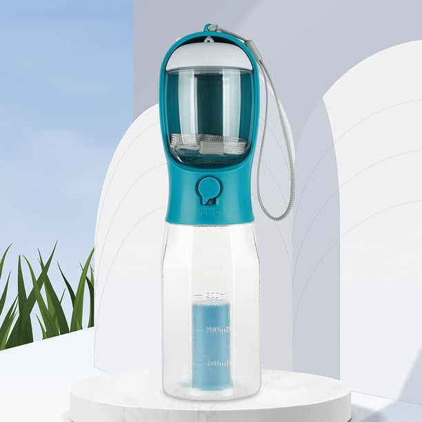 Alimentador De Alimentos Para Botellas De Agua Para Perros Botella de comida de agua para perros multifuncional para alimentación de agua potable para mascotas (azul) Wdftyju Libre de BPA