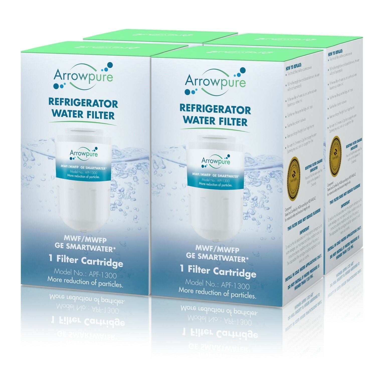 Arrowpure MWFP SmartWater Refrigerator Water Filter Replacement