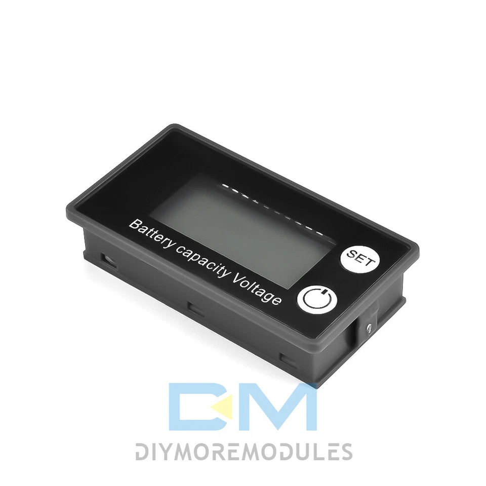 CRESTIN- 2X 6133A Lcd Voltage Meter Dc-8V-100V Voltmeter Battery Power Dual Display Us