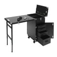 thumbnail image 2 of Portable Manicure Table Nail Desk Rolling Cabinet W/ Drawer, Remote Control, 2 of 21