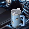 thumbnail image 6 of OBREWU Cartoon Pug Dog Tumbler with Handle and Lid,Cartoon Pug Dog 40oz Double Wall Vacuum Insulated Tumbler,Cups Gift for Women and Men, 6 of 7