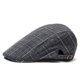 thumbnail image 3 of Sombrero para hombre, primavera y verano, moda coreana, gorra con visera, gorra delantera, gorra de béisbol a cuadros, sombrilla, boina, sombrero para el sol, 3 of 5