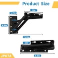 thumbnail image 2 of Bisagra para asiento de banco JPKTA de resorte resistente, plegable, 80°, 2 of 8
