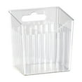 thumbnail image 2 of HengDidi White and Green Plastic Storage Bins with Four Handles for Pantry Organization Fruit and Vegetable Storage - Space Saving Open Top Design (12x10x8cm), 2 of 7