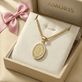thumbnail image 1 of Collar De La Virgen En Oro Con Perlas Sobre Plata Pura Reglo Xtellar dorado, 1 of 3