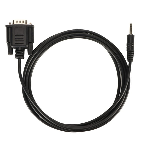 ZOUSSIQI DB9 Male to DC3.5mm Male Cable Plug and Play Wear Resistant PVC Portable RS232 Serial Cable EL225#73578
