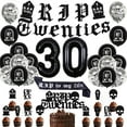 thumbnail image 2 of Rip Twenties Birthday Party Decoration Black 30th Birthday Decorations Death To My Youth Birthday Balloons Death to My Twenties Party Decorations 30th Birthday Party for Funeral 30th Birthday, 2 of 7