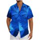 thumbnail image 2 of Blusa y camisa de manga corta con cuello vuelto Camisa casual para hombre Camisa de bolos vintage de manga corta Camisas de verano de playa cubana Camisa con botones Blusa para hombre Poliéster, 2 of 5