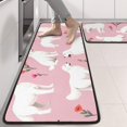 thumbnail image 2 of Kitchen Rugs Sets Of 2,White Dogs and Pioneer Flower Anti Fatigue Kitchen Mat Rugs Non Slip Washable,Decorative Kitchen Floor Mats for Kitchen,Sink,Laundry,17"x47"+17"x47", 2 of 5