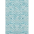 thumbnail image 2 of Addison Rugs Mayfield Washable Coastal Shells Aqua Rectangle Rug, 8' x 10', 2 of 6