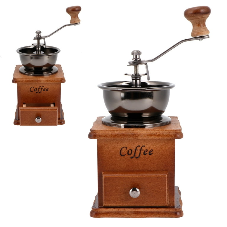 Loewten Manual Bean Grinder Household Mini Retro Style Coffee Milling  Machine Kitchen Accessories,Coffee Grinder,Coffee Making Tool 