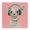 Jammin Pup Headphones Portrait, variant on Stupell Industries Cottage Jammin' Pup on Pink Black Framed Print Under Glass, 13 x 13, by Lorenzo Collective