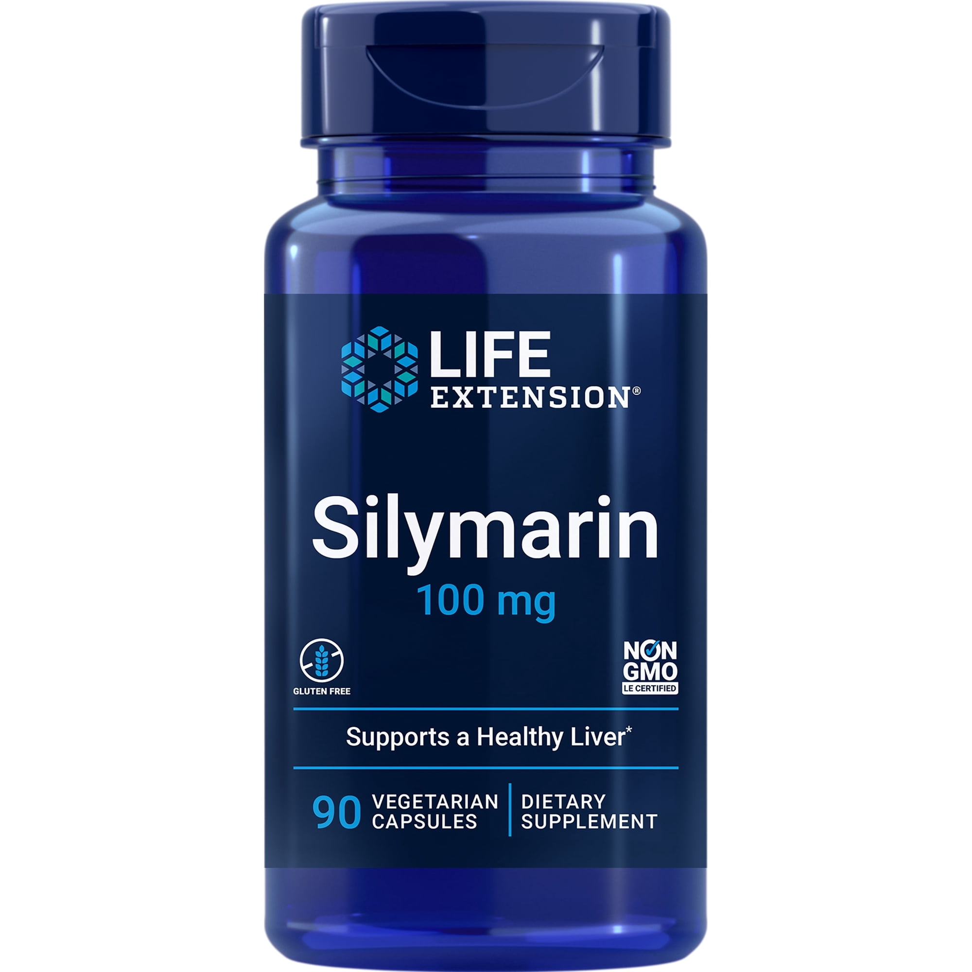 Life Extension Silymarin – Milk Thistle Extract – Supports Liver Health – Gluten-Free, Non-GMO, Vegetarian – 90 Capsules