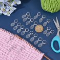 thumbnail image 4 of 20Pcs Oval Number Stitch Markers Clear Acrylic Crochet Stitch Marker Charms with 304 Stainless Steel Clasps for Knitting Weaving Sewing Accessories Quilting for DIY, 4 of 5