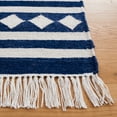 thumbnail image 3 of SAFAVIEH Kilim Trochez Geometric Area Rug, Navy/Ivory, 3' x 5', 3 of 8