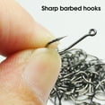 thumbnail image 3 of Naierhg 50Pcs/Box Fishing Hook High Strength Super Sharp Fishing Tackle Barbed Single Circle Carp Hook Fishing Accessory, 3 of 8