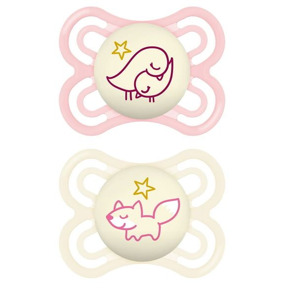 MAM Perfect Night Pacifier, 0-6 Months, 2 Pack