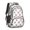 Cow and Head White Pattern, variant on Cow and Head White Pattern 16.9 Inch Lightweight School Bag, Cute Multi-Pocket Backpack with Padded Back for Daily Use