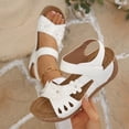 thumbnail image 2 of Yyuenw Women Closed Toe Hollow Wedge Sandals Adjustable Ankle Strap Summer Casual Walking Shoes, 2 of 9
