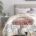 thumbnail image 3 of Yibo Mom Birthday Blanket Flannel Soft and Comfortable Anti-static Bed Sofa Blanket, 3 of 7