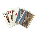 thumbnail image 1 of Greetings from Indiana (Race Car Background), Lantern Press, Premium Playing Cards, 52 Card Deck with Jokers, USA Made, 1 of 5