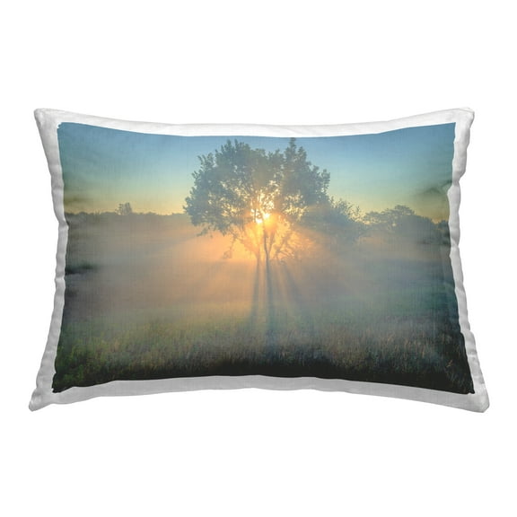 Stupell Industries Bright Sunlit Tree Decorative Printed Throw Pillow Design by Marty Hulsebos.