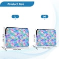 thumbnail image 4 of FORMRS 15-15.6 inch Laptop Sleeve Case Soft Carrying Quilted Computer Bag Cover, Neon Starfish Pattern, 4 of 7