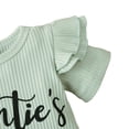 thumbnail image 2 of Newborn Baby Girl Auntie's Bestie Outfits Short Sleeve Romper Floral Shorts Summer Clothing Set 0-18M, 2 of 10