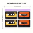 thumbnail image 5 of Unbranded Vintage Cassette Tapes Credit Card Skin Vinyl Stickers 4 Pack, 5 of 8