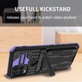 thumbnail image 6 of Decase for Motorola Moto G Stylus 5G 2021 Wallet Case with Credit Card Holder Stand Kickstand Slim Rugged Shockproof Heavy Duty Armor Military Grade Protective Phone Case, Purple, 6 of 9