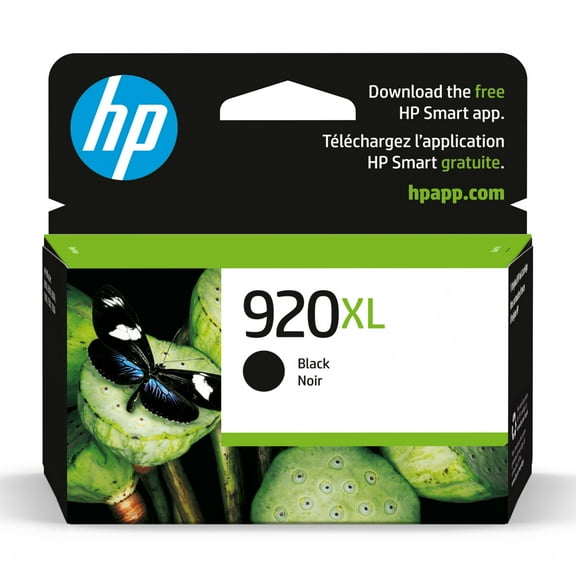 HP 920XL High-Yield Black Original Ink Cartridge, ~1,200 Pages, (CD975AN#140)