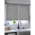 thumbnail image 5 of Sheer Curtains 54 Inch Length, Wavy Lines Semi Sheer Curtains Light Filtering Window Treatment, Abstract Minimalist Pattern Gray Privacy Voile Drapes for Living Room Bedroom 52x54 Inch, 5 of 7
