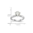 thumbnail image 2 of 1.50 Carat (Ctw VS2-VS1, D-E-F) IGI Certified Lab-Grown Diamond Solitaire Engagement Ring 14K White Gold for Women, 2 of 6