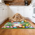 thumbnail image 5 of FastXmas Easter Bunny Welcome-Doormat for Outdoor-Entrance Decor, Colored Eggs Spring Non-Slip Indoor Home Decor Front Door Mats for Bedroom Kitchen Decor(23.6"x15.7"), 5 of 6